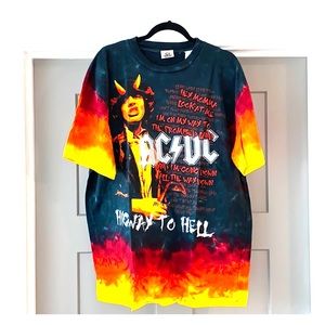 AC/DC tie dye “Highway to Hell” t shirt
